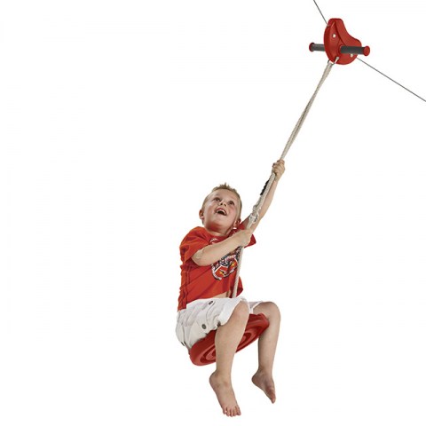 aerial kids zipline zip wire full package monkey disc seat